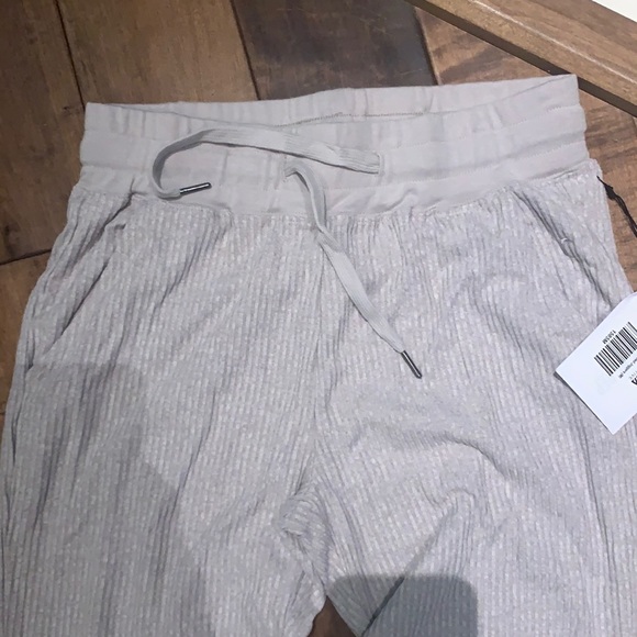 Zyia Gray Ribbed Joggers - Picture 3 of 11